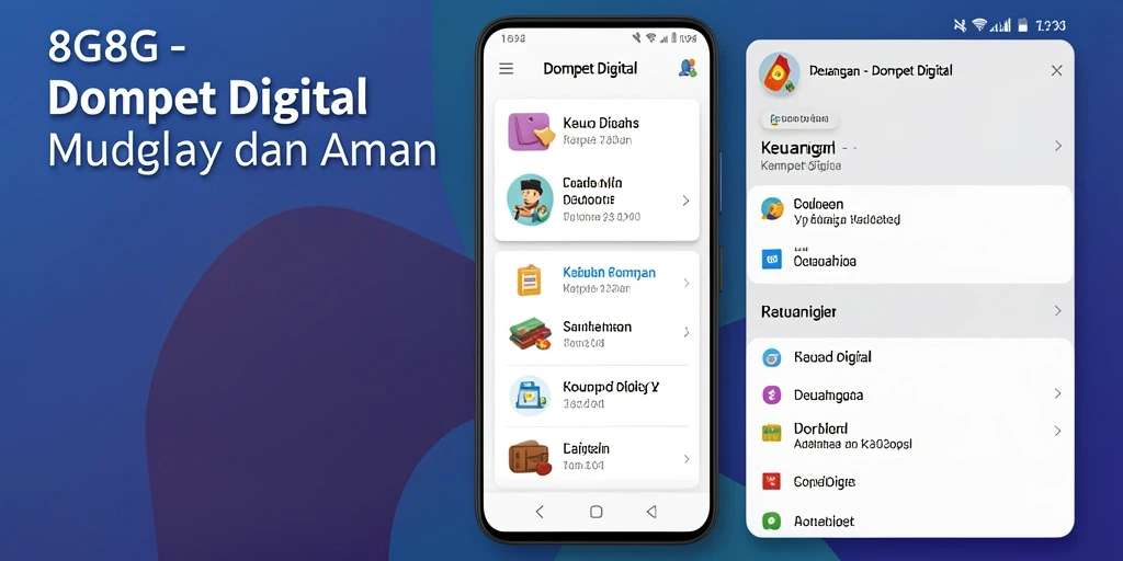 Antarmuka aplikasi 8G8G yang sederhana dan intuitif.