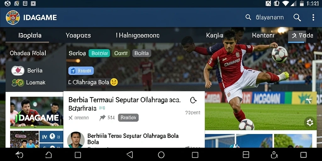 Tampilan antarmuka IDAGAME yang informatif dan menarik.
