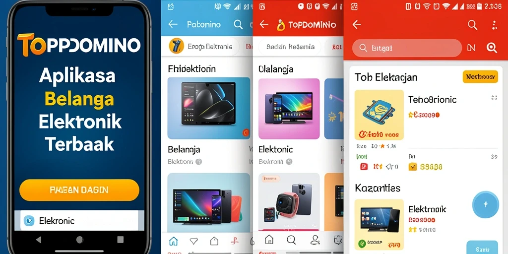 Antarmuka aplikasi TOPDOMINO yang intuitif dan mudah digunakan.